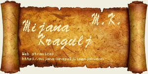 Mijana Kragulj vizit kartica